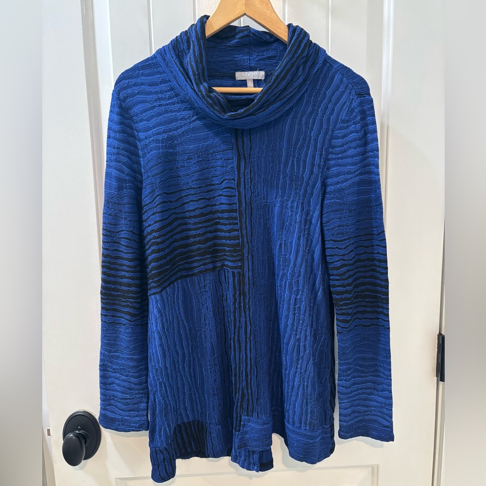 Habitat Long Sleeve Textured Cowl Neck Tunic Top Size XS